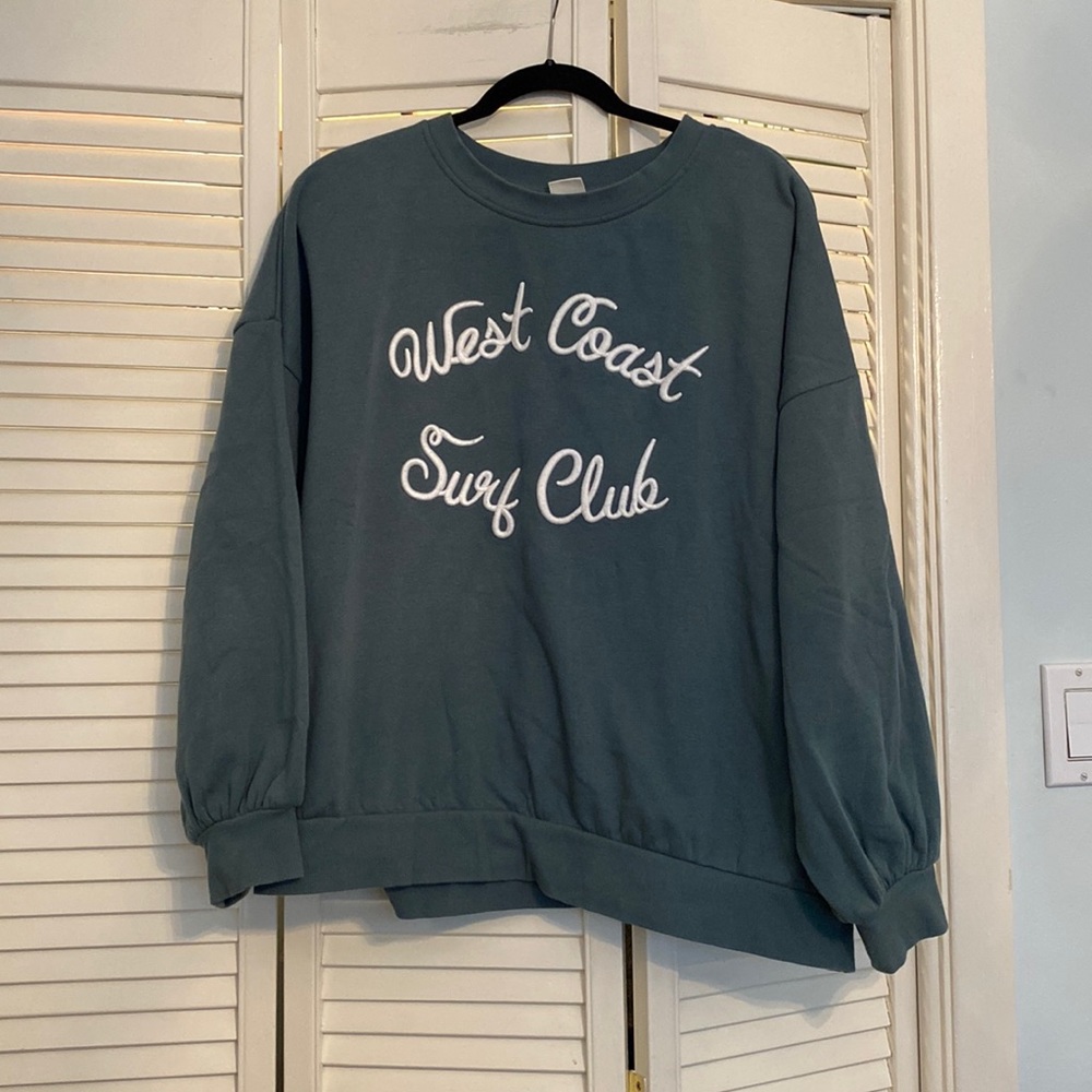 2/$35 Green Sweatshirt with Embroidered Logo